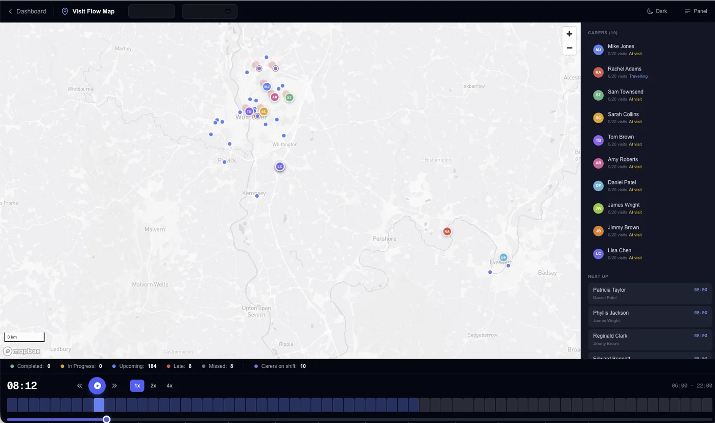 Real-time alerts and live map